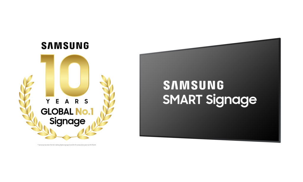 Samsung остается лидером на рынке профессиональных дисплеев в течение 10 лет